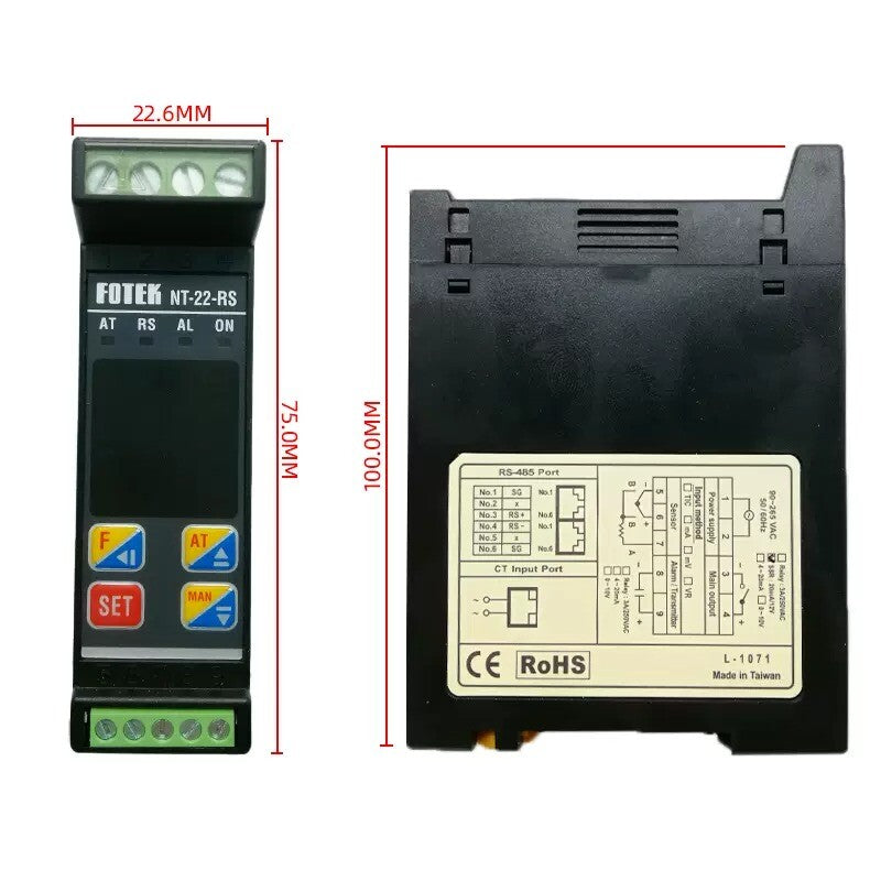 1/Piece  NT-22V-RS FOTEK Temperature Controller