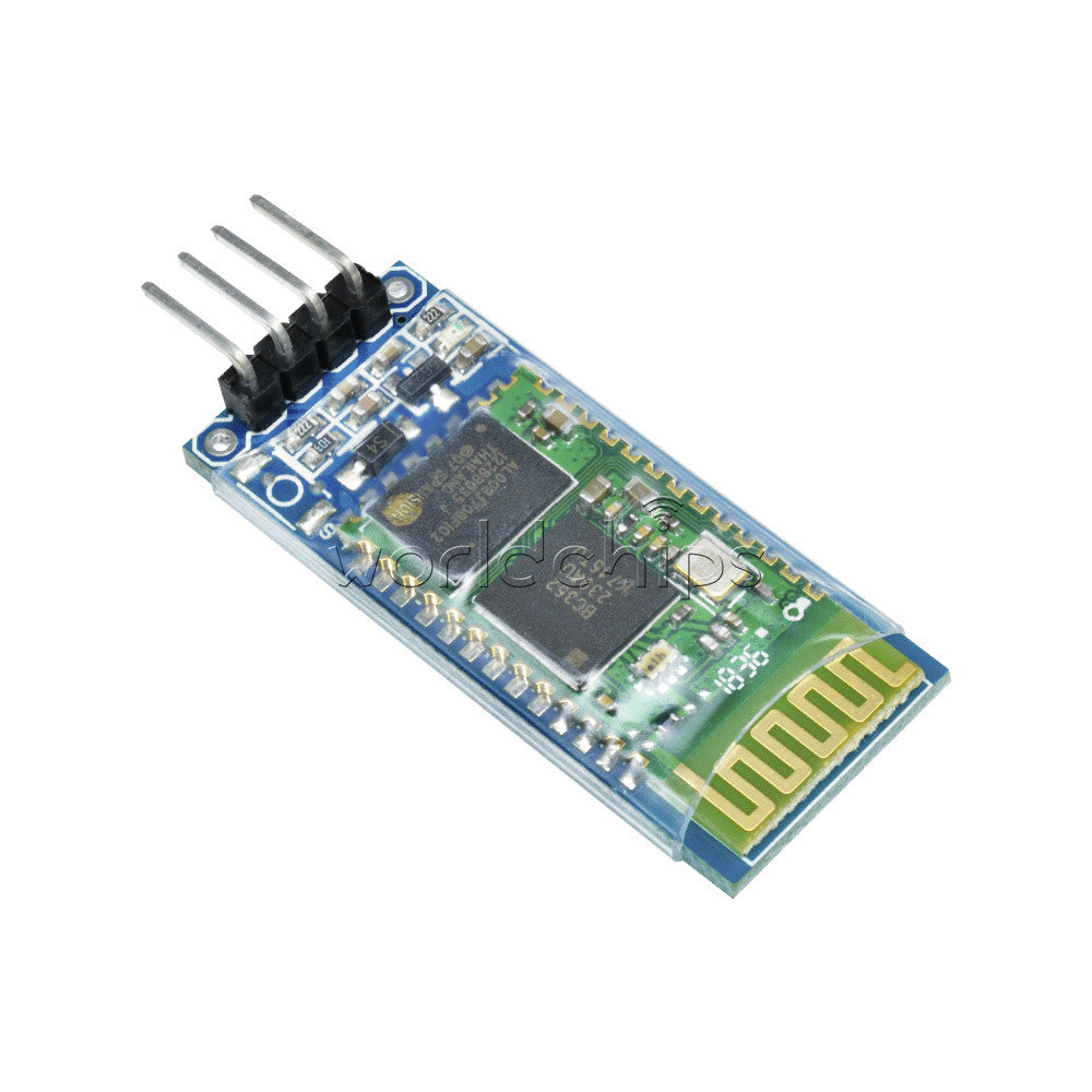 5Pcs Wireless 4 Pin Bluetooth RF Transceiver Module HC-06 RS232 With backplane