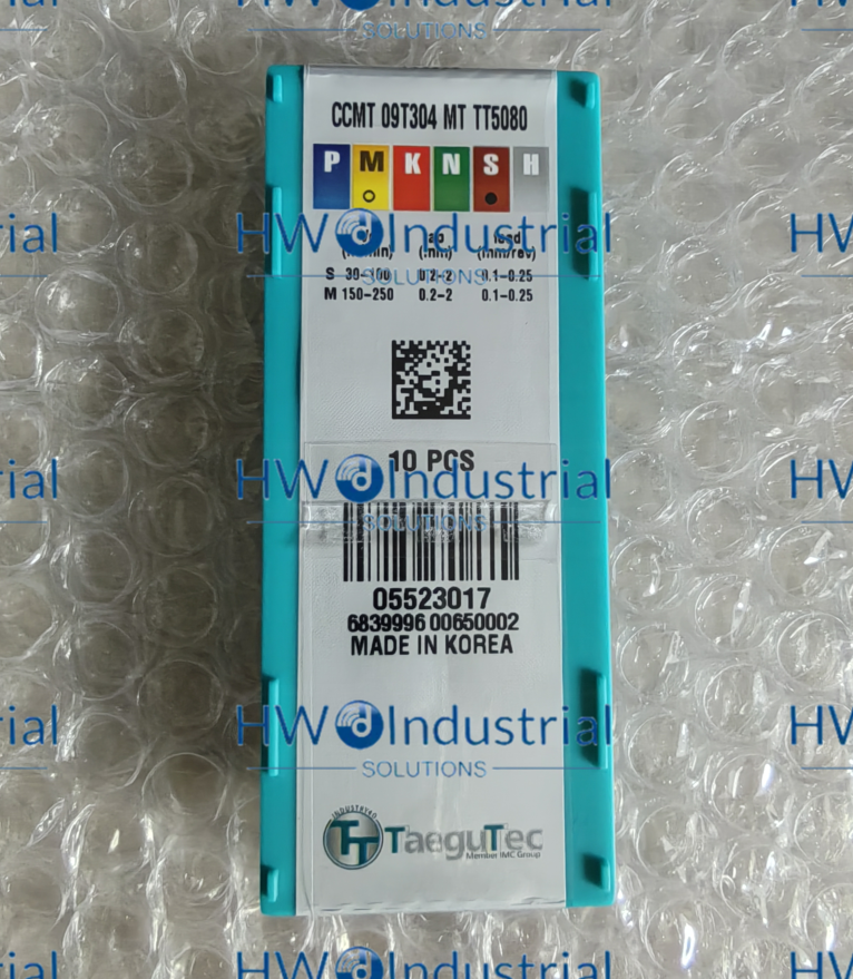 10Pieces/Box Taegutec CCMT09T304MT TT5080 Turning Blade Carbide Inserts