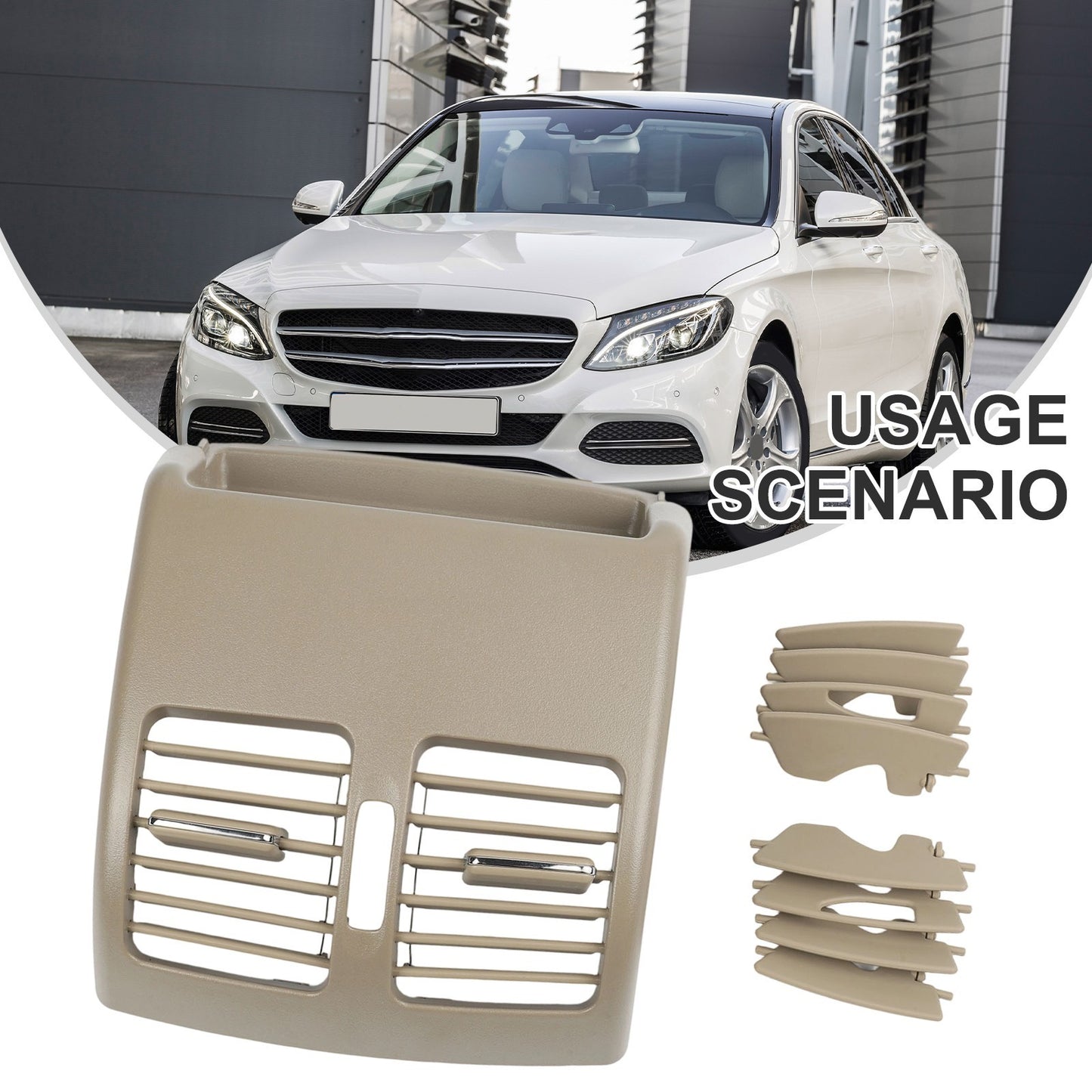 AC Outlet Air Vent Cover Beige Center Center Console Air Vent Cover Rear