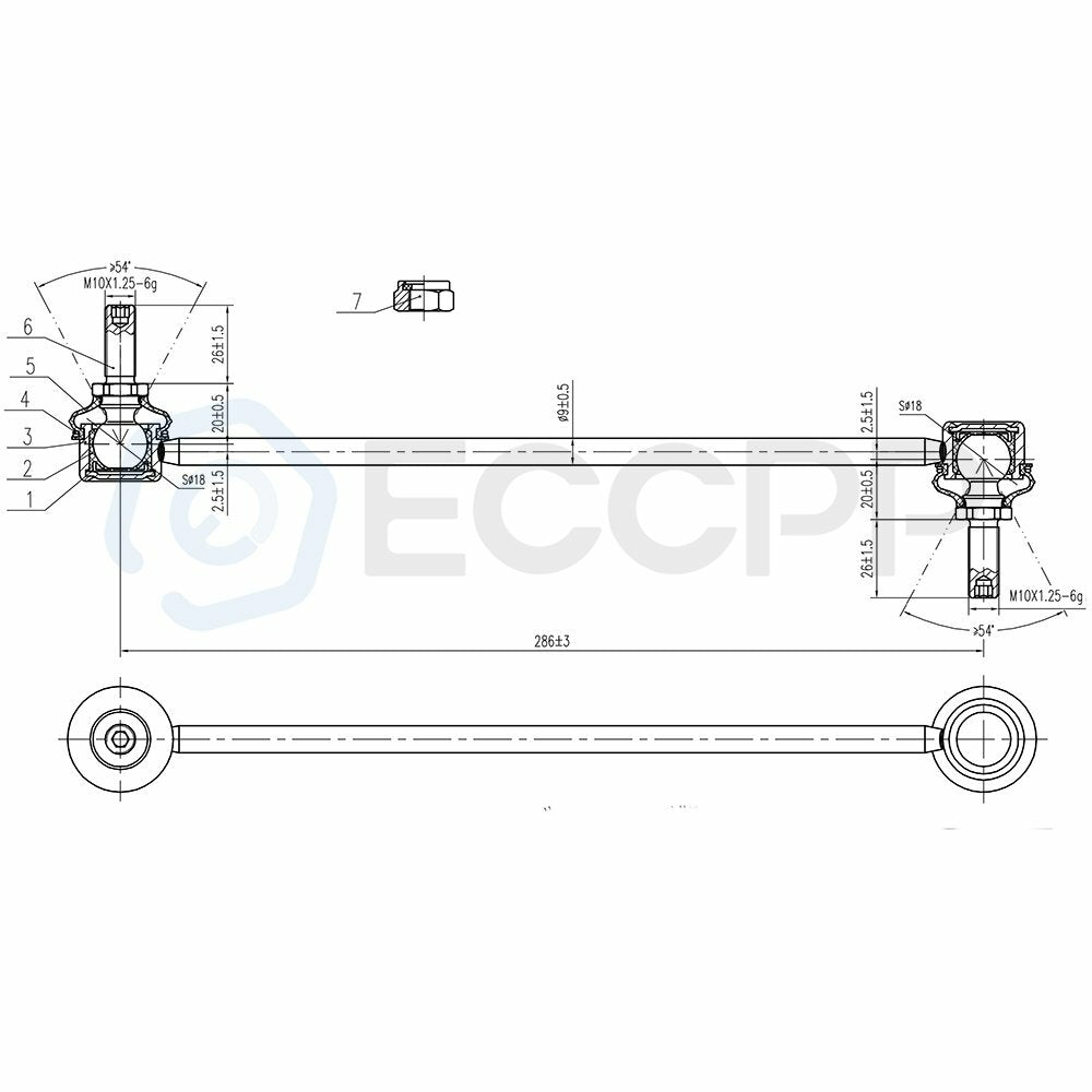 For 2005 2006 2007 2008 2009 Ford Escape 4pcs Front Outer Tie Rods Sway Bars Kit