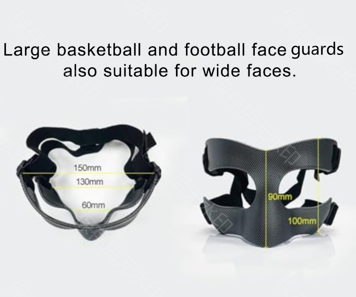 Intense Sports Activities Carbon Fiber Face Mask Adjustable Nose Protector