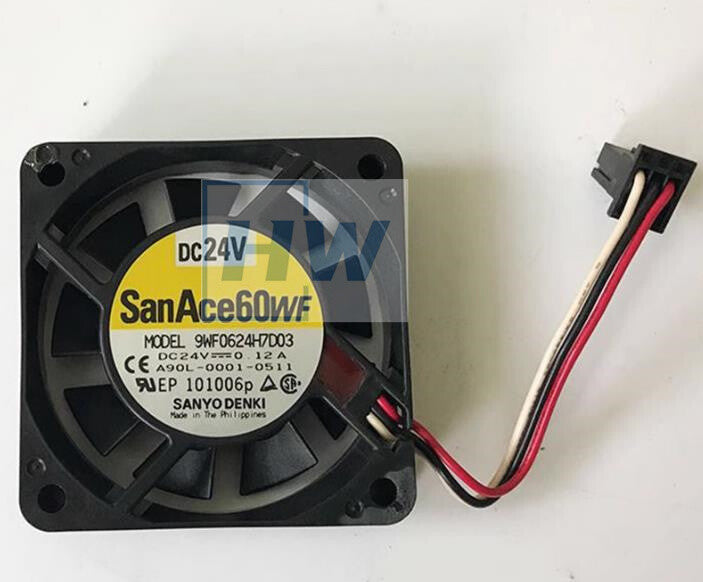 1pc  SanAce60 A90L-0001-0511 9WF0624H7D03 24V 0.12A Servo Fan