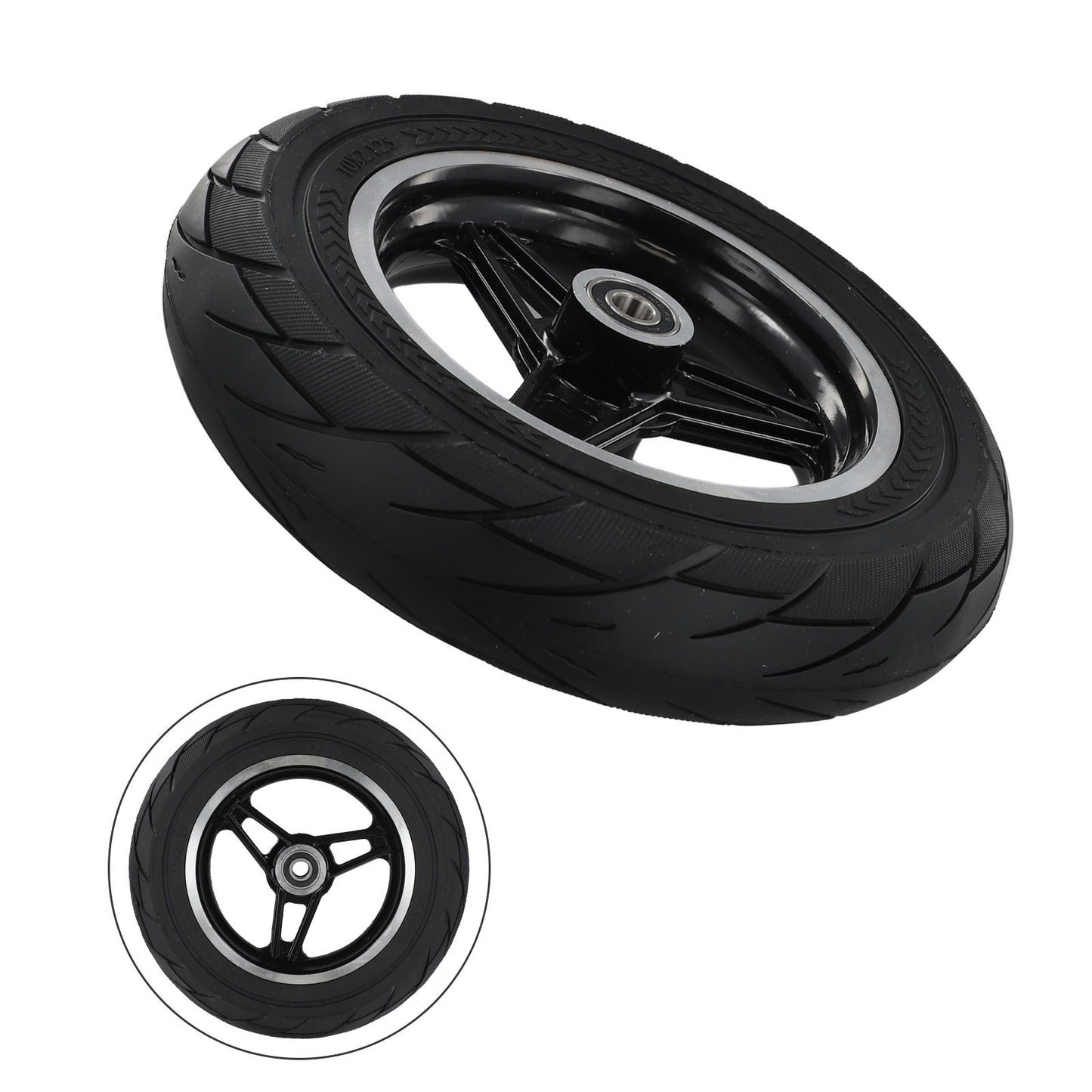 Solid Tire Outdoor Sports 10MM/12MM Disc Brake 10x2.0 248MM Outer Diameter