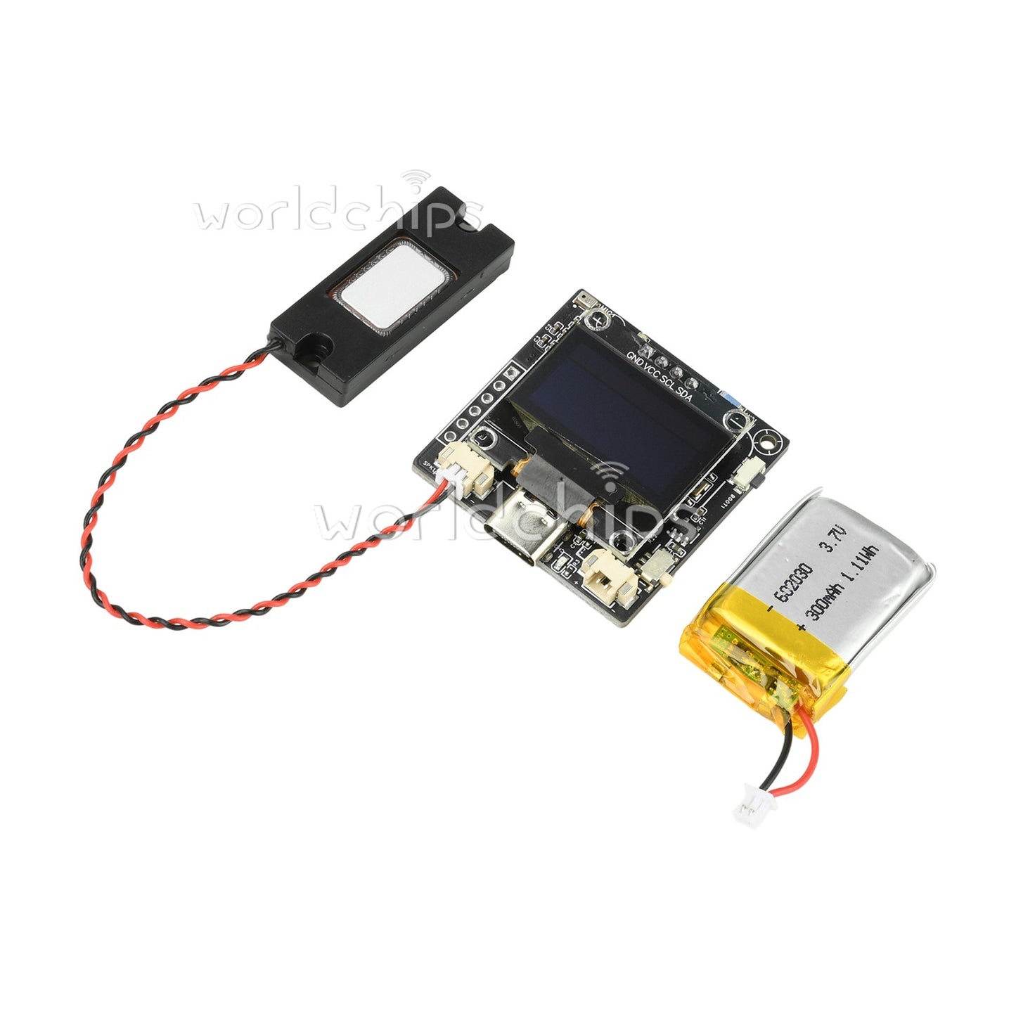 ESP32-C3 0.96 inch SSD1306 OLED Display Smart AI Robot Voice Dialogue Module