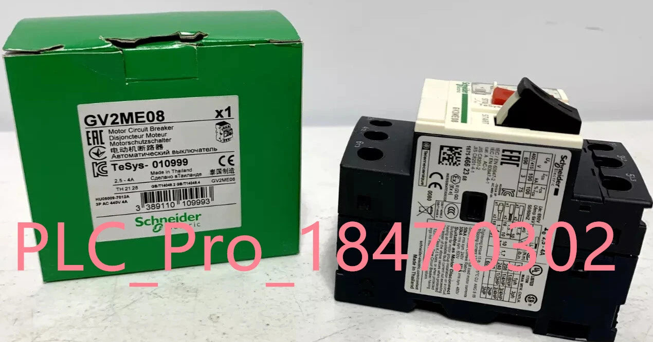GV2-ME08 1PCS  Schneider GV2ME08 2.5-4A Motor Circuit Breaker Fast delivery