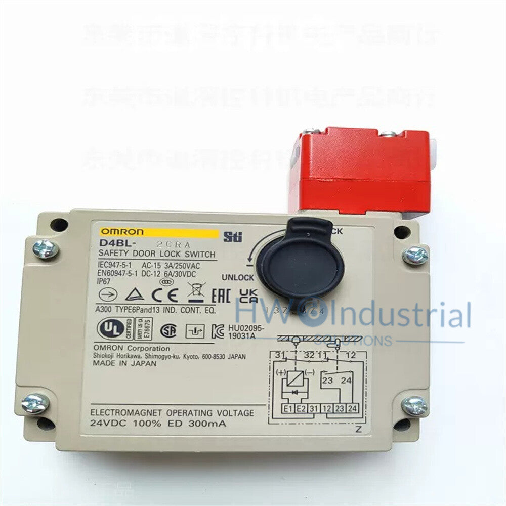1/Piece  D4BL-2CRA Omron Electromagnetic Lock Safety Door Switch