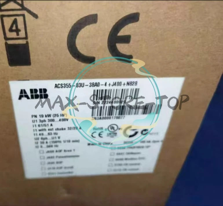 1 PC ACS355-03U-38A0-4+J400+N828  ABB Frequency Converter Fast delivery