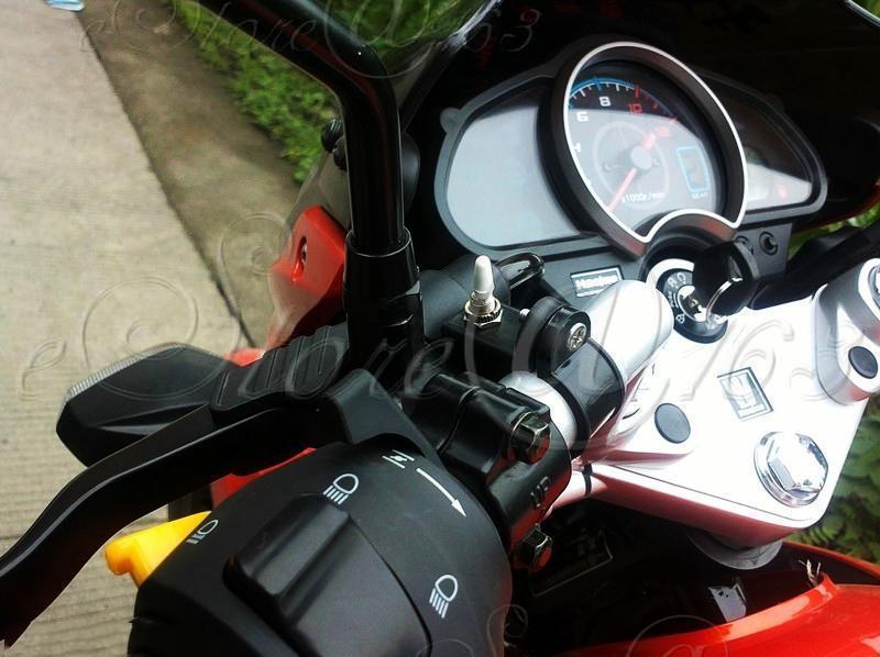Dia 22mm Double Flash /Turn Signal Lamp Warning Switch For Motor Motorcycle-C