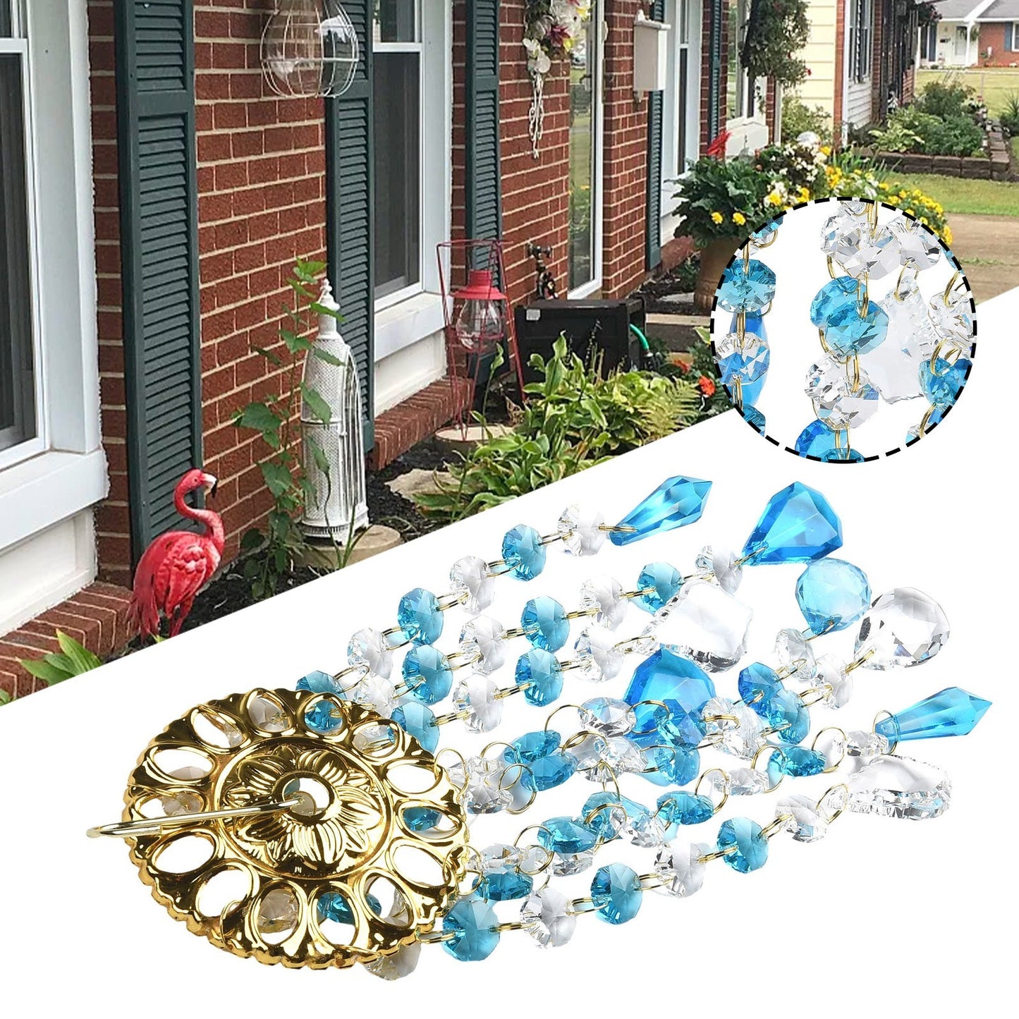 Decoration Wind Chimes Garden Hanging Home Lawn Living Ornament Patio Yard
