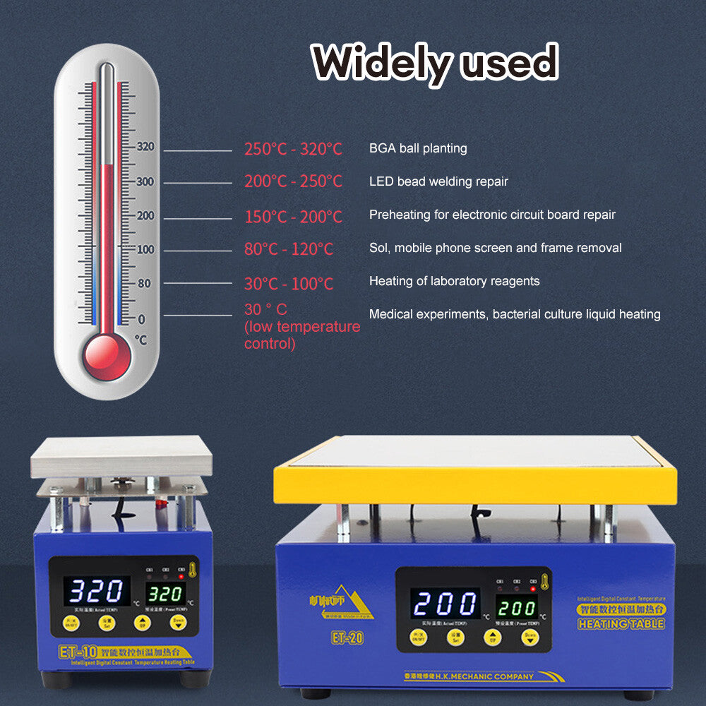 ET-10 Heating Station Intelligent Constant Temperature Heating Welding Table