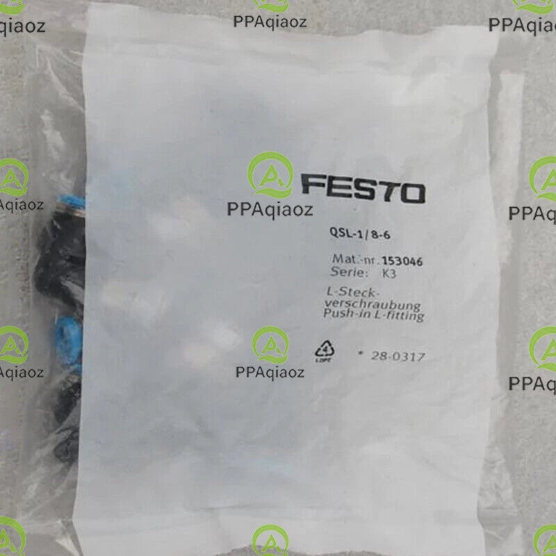 10PC  FESTO QSL-1/8-6 153046 Connector Free Shipping
