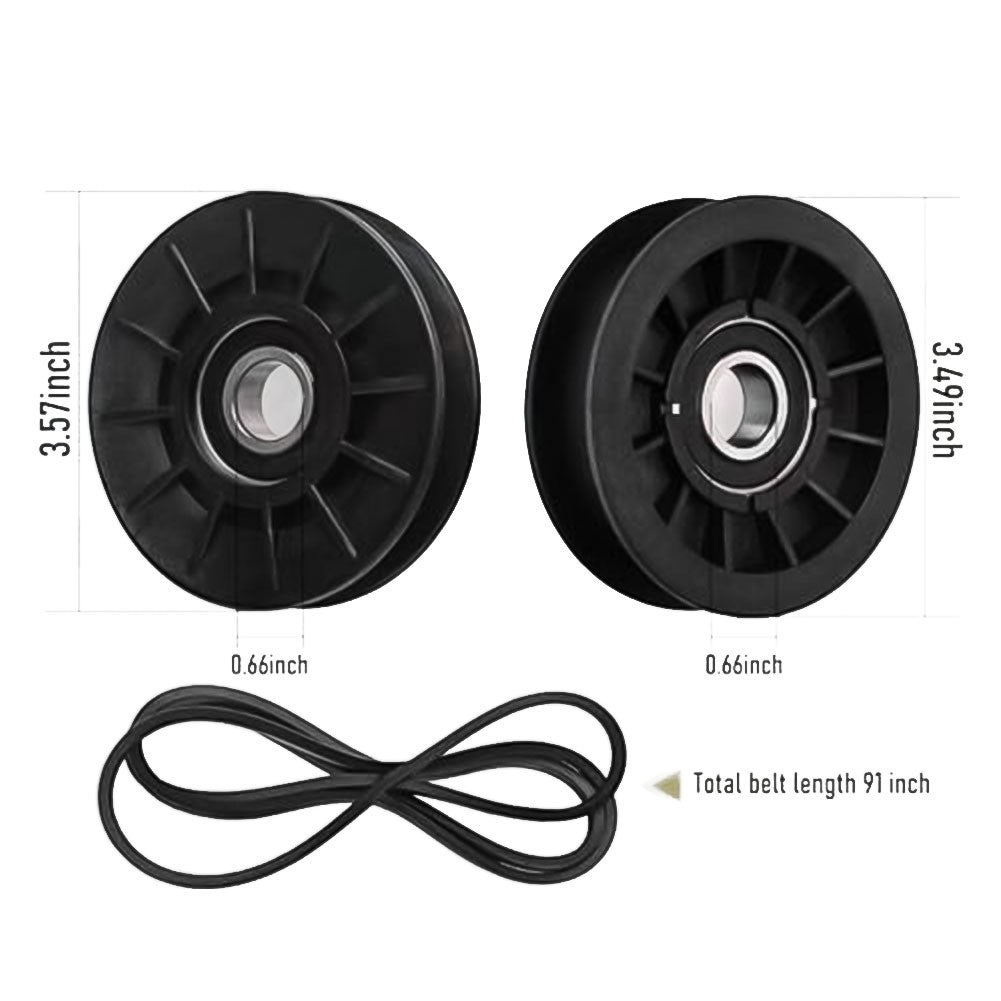 For Cadet For Craftsman Lawn Mower Idler Pulley and Drive Belt Replacement Kit