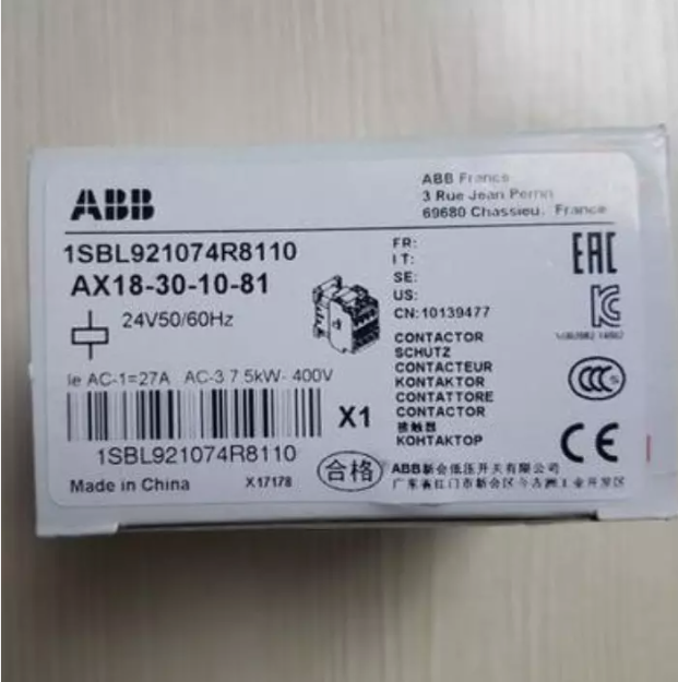 ABB AX18-30-10-81 AC Contactor AC 24V