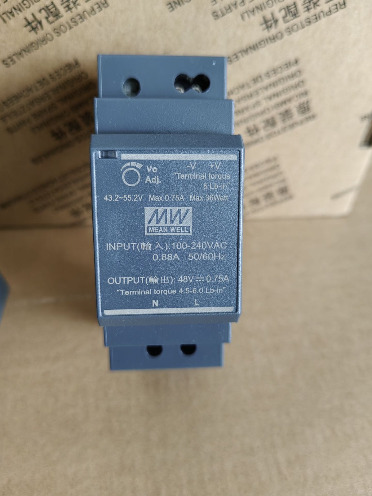 Mean Well HDR-30 Series DIN Rail Power Supply 15W 5V 12V 24V 48V