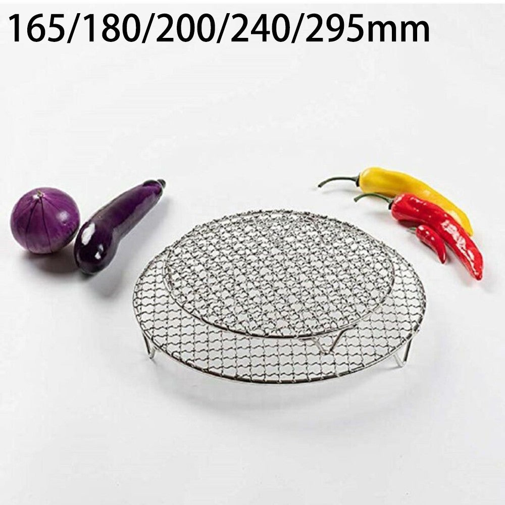 Round Stainless Steel Steamer Rack - Cooling Rack For Baking, Cooking, Steaming