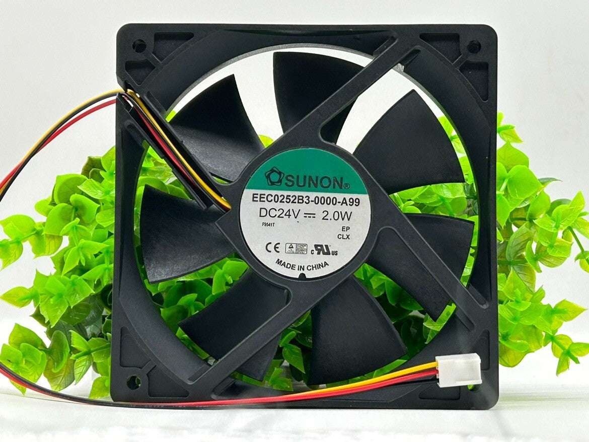 SUNON 3-wire EEC0252B3-0000-A99 24V 2.0W 12025 12cm Inverter Cooling Fan