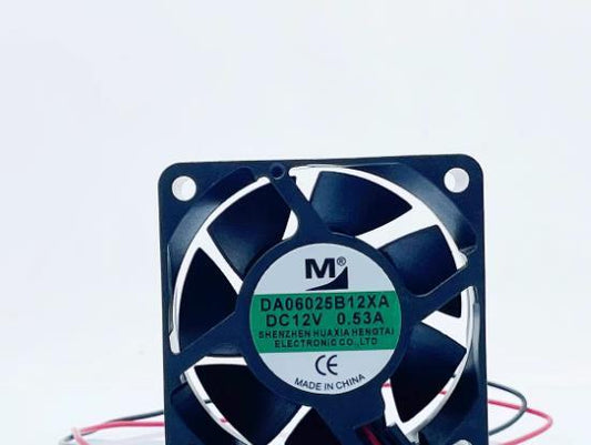 1PC DA06025B12XA 2-wire 6025 12V 0.53A 6CM Inverter Cooling Fan