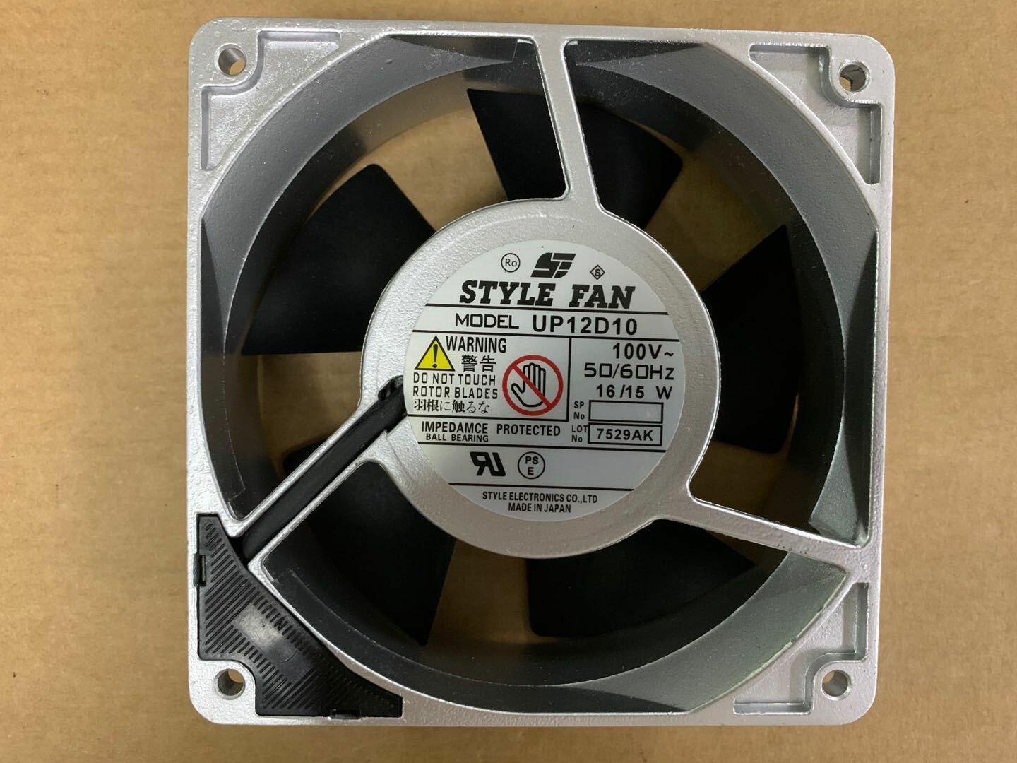 1Pcs STYLE FAN UP12D10 AC100V 16 / 15W 12cm fan