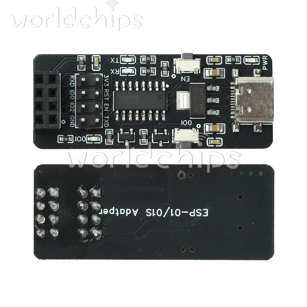 5pcs ESP-01S ESP8266 Serial WiFi Module Adapter Program Download Debugging Board