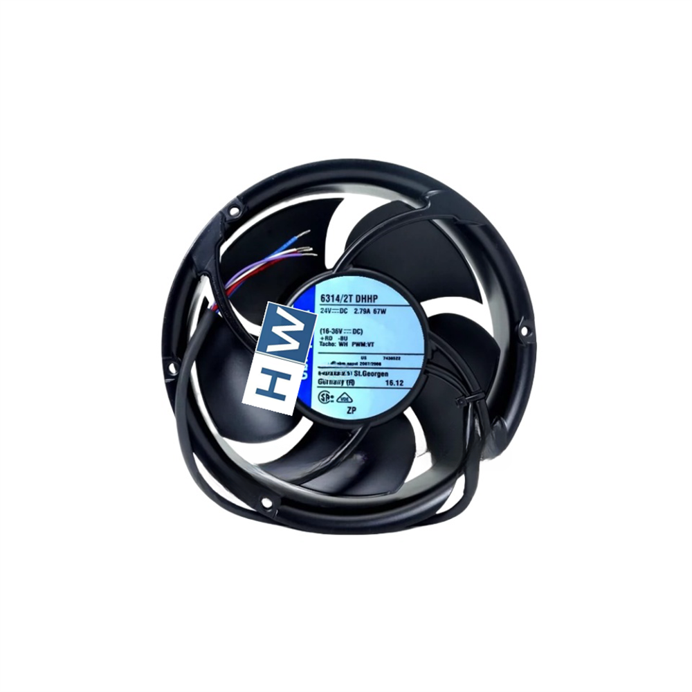 1/piece 6314/2TDHHP 24V 2.8A 67W High Airflow Aluminum Frame Cooling Fan
