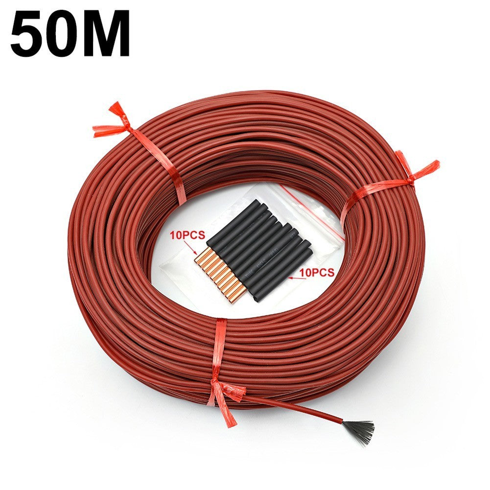 Cable Heating Wire Laboratory Replacement Silicone Rubber 12K Tools 25W/M