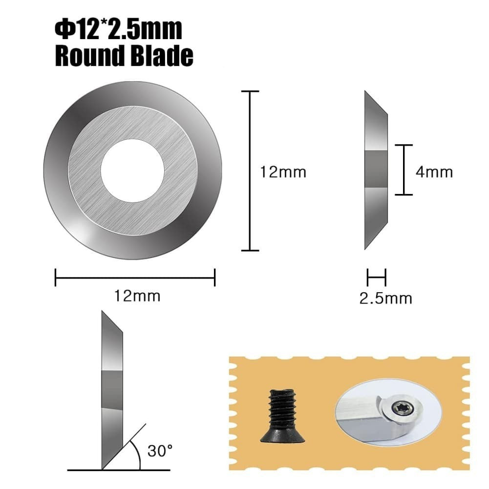 8 Piece or 16 Piece Carbide Turning Inserts Set for Wood Lathe Tools Kit