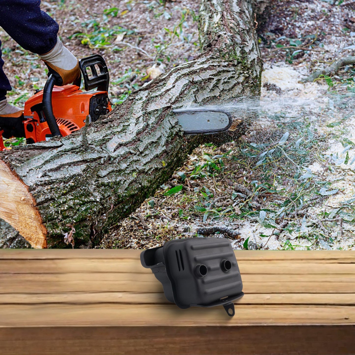 Muffler Kit Silencer Kit Reduce Noise Levels MS361 And MS361C Chainsaws