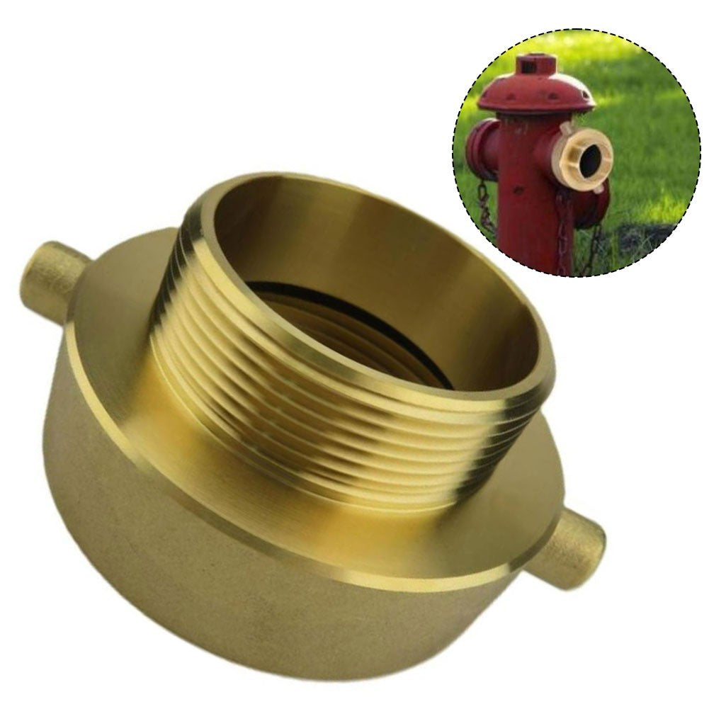 Fire Hydrant Hose Adapter Brass 212 NST Female x 2 NPT Male with Pin Lugs