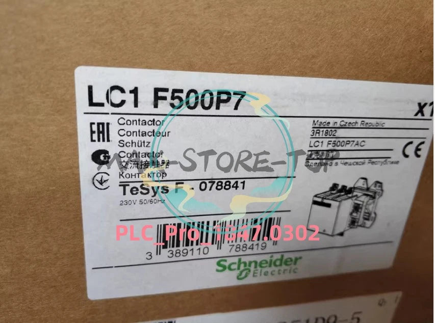 LC1F500P7 1PCS   Schneider LC1F500P7 500A 230V 50/60HZ Fast delivery