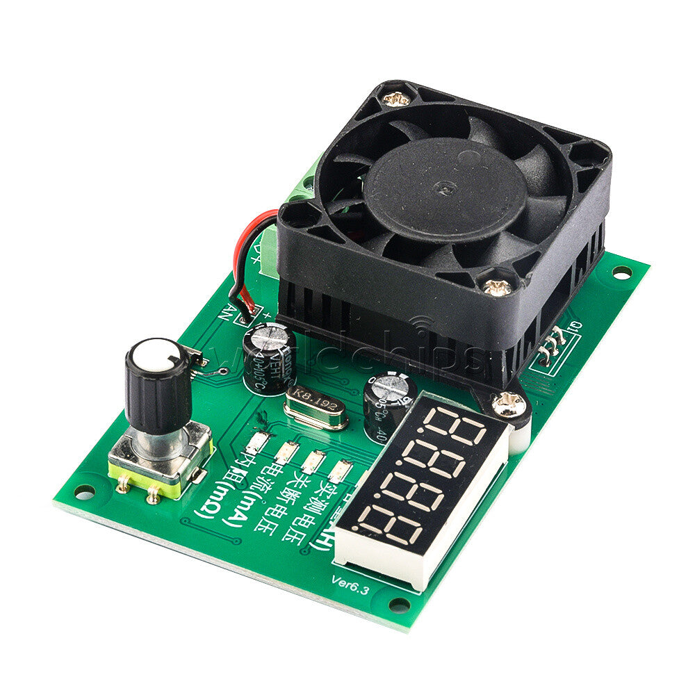 16W Electric Load Max 500AH LED Display TEC-06 Battery Capacity Tester With Fan