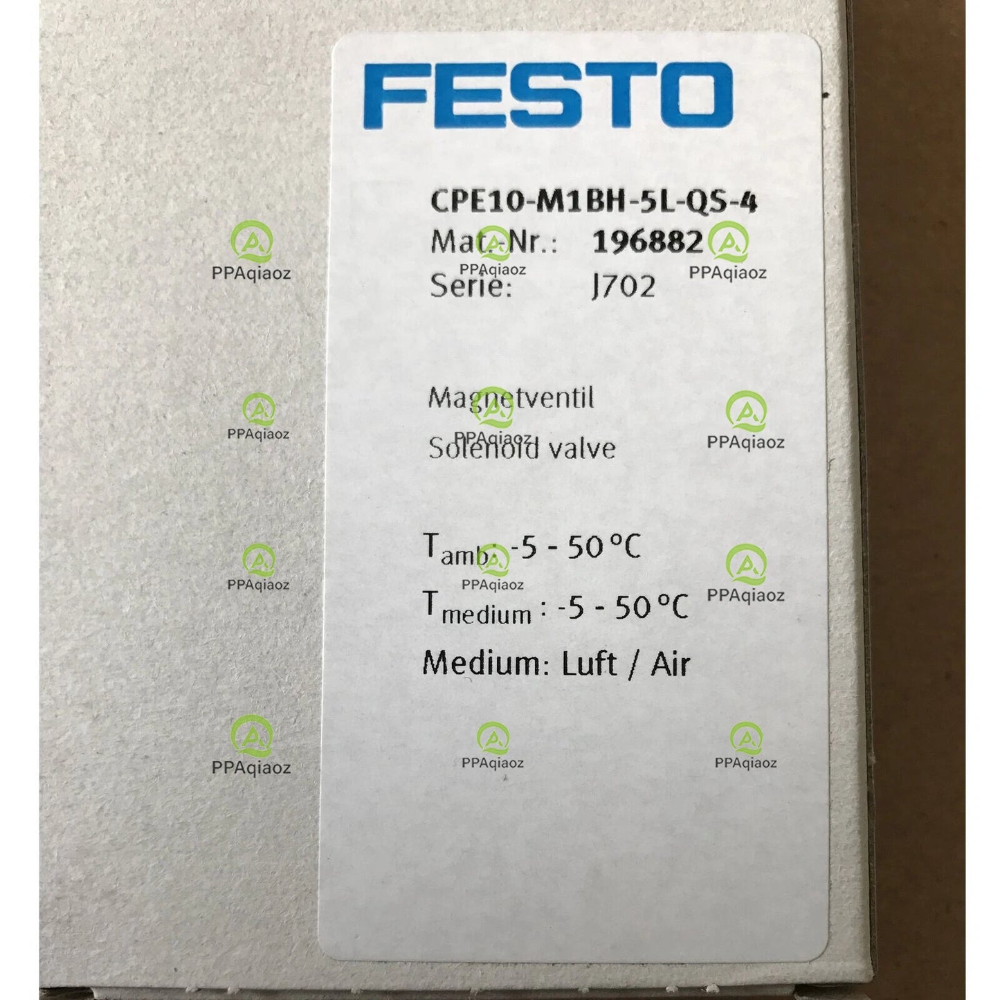 1PC  FESTO CPE10-M1BH-5L-QS-4 196882 Solenoid Valve Free Shipping