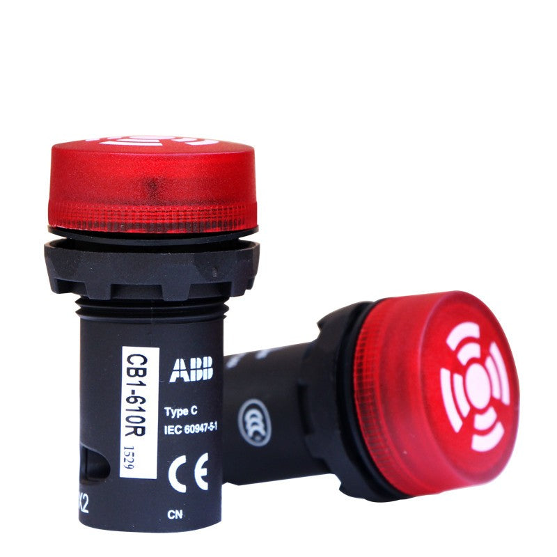 1pcs For ABB CB1-610R Compact Buzzer Pulsating Sound With Pulsating Light -Red
