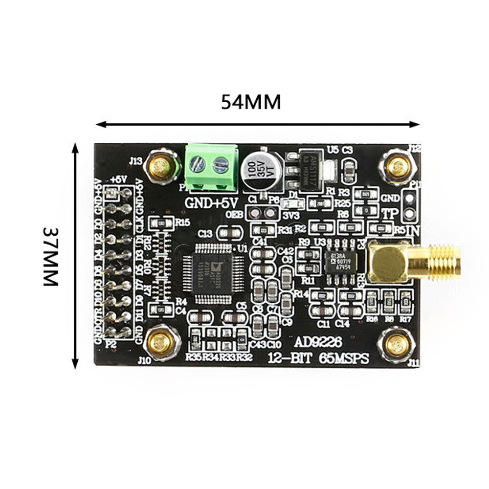 AD9226 High-Speed ADC Module 65M Acquisition For FPGA Development