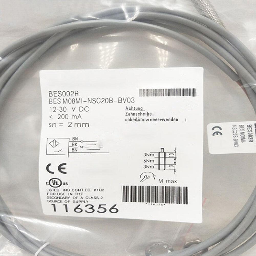 For BES002R BES M08MI-NSC20B-BV03 12-30VDC Replacement Inductive Sensor