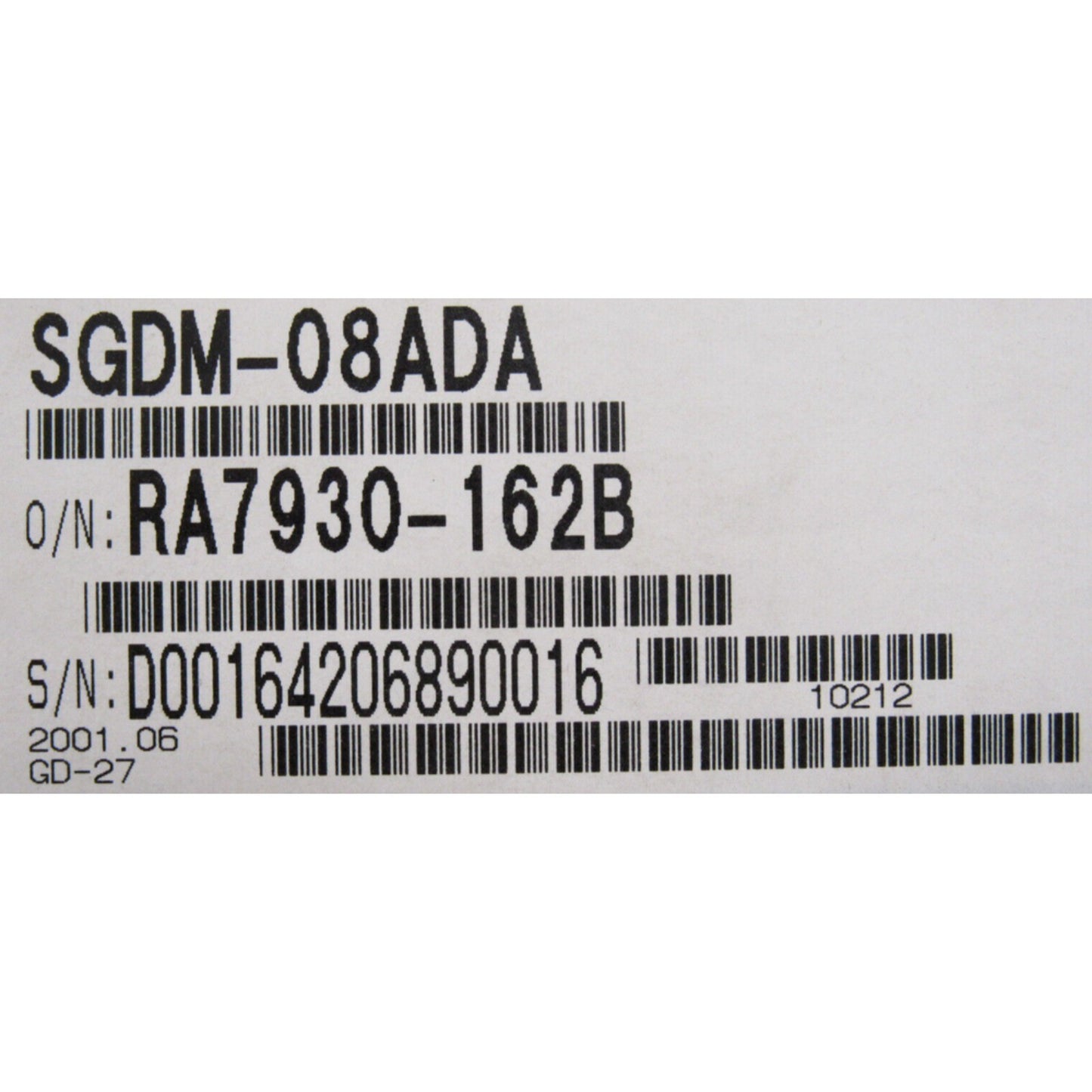 YASKAWA SGDM-08ADA SERVO DRIVE SGDM08ADA