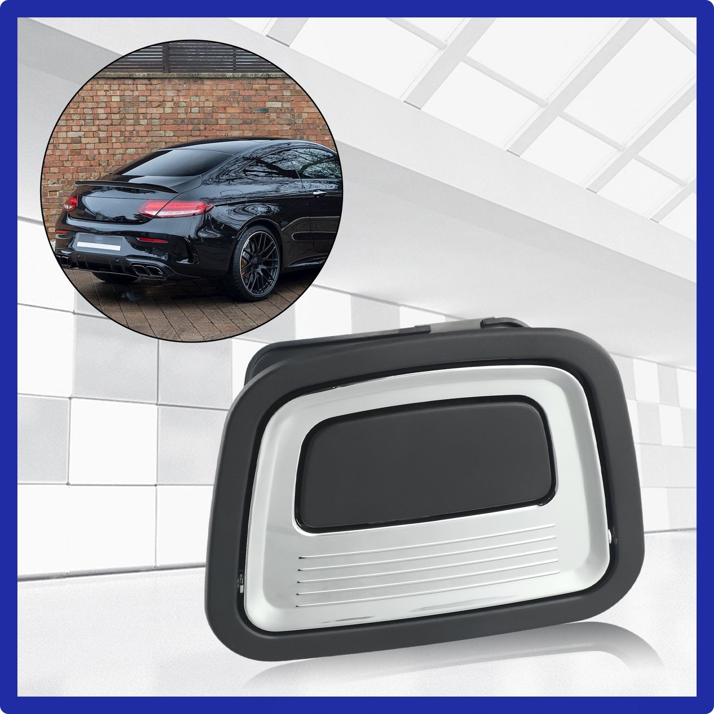 Handle Trim Trunk Floor Cover Rear 1pc Black   Car Accessories