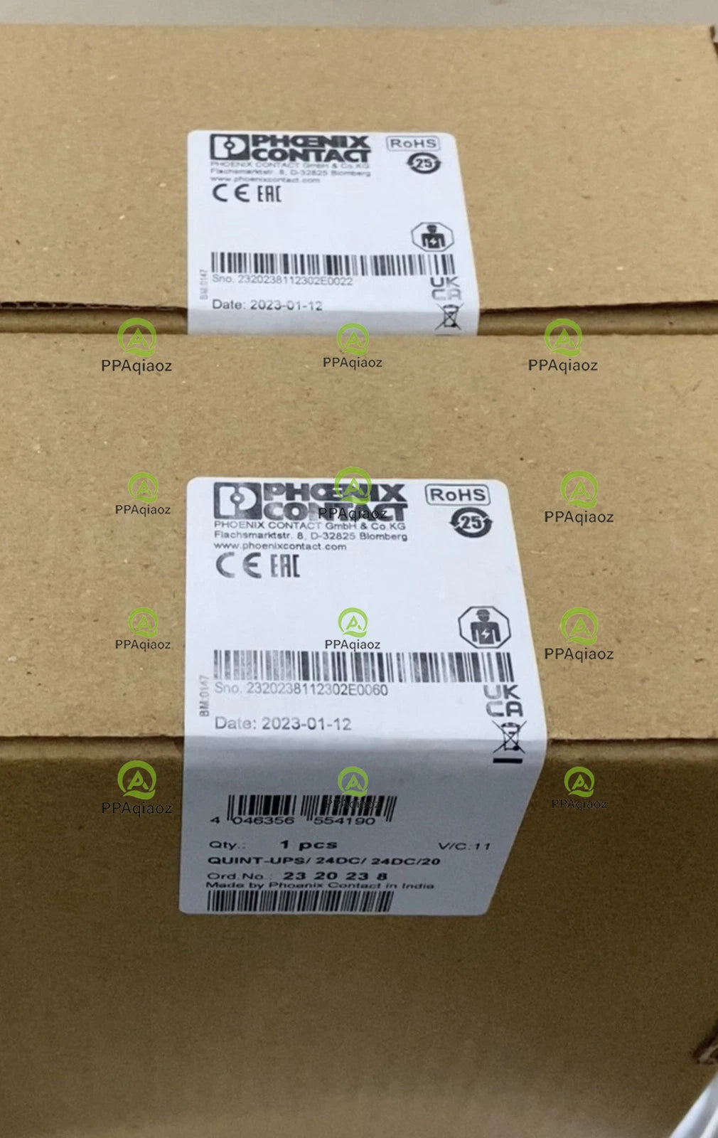 1Pcs  PHOENIX 2320238 QUINT-UPS/24DC/24DC/20 power supply Free shipping