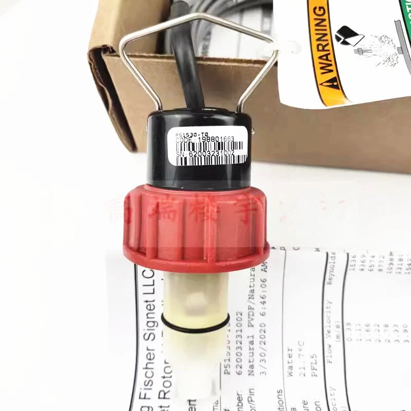 1pcs +GF+ Signet Plug-in Flow Sensor Probe Wheel Flowmeter P51530-T0#P