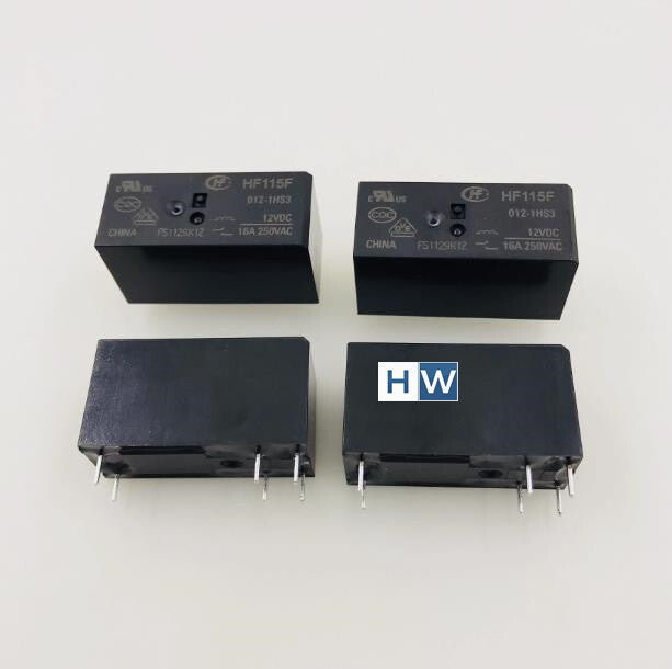 10Pcs  Hongfa Relay HF115F-012-HS3 6-pin Normally Open 16A250VAC