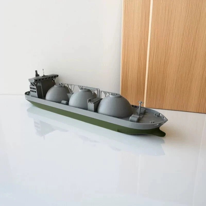 3D Printed LNG Carrier Ship 21cm Floating Toy Boat, Bath Water Play for Kids
