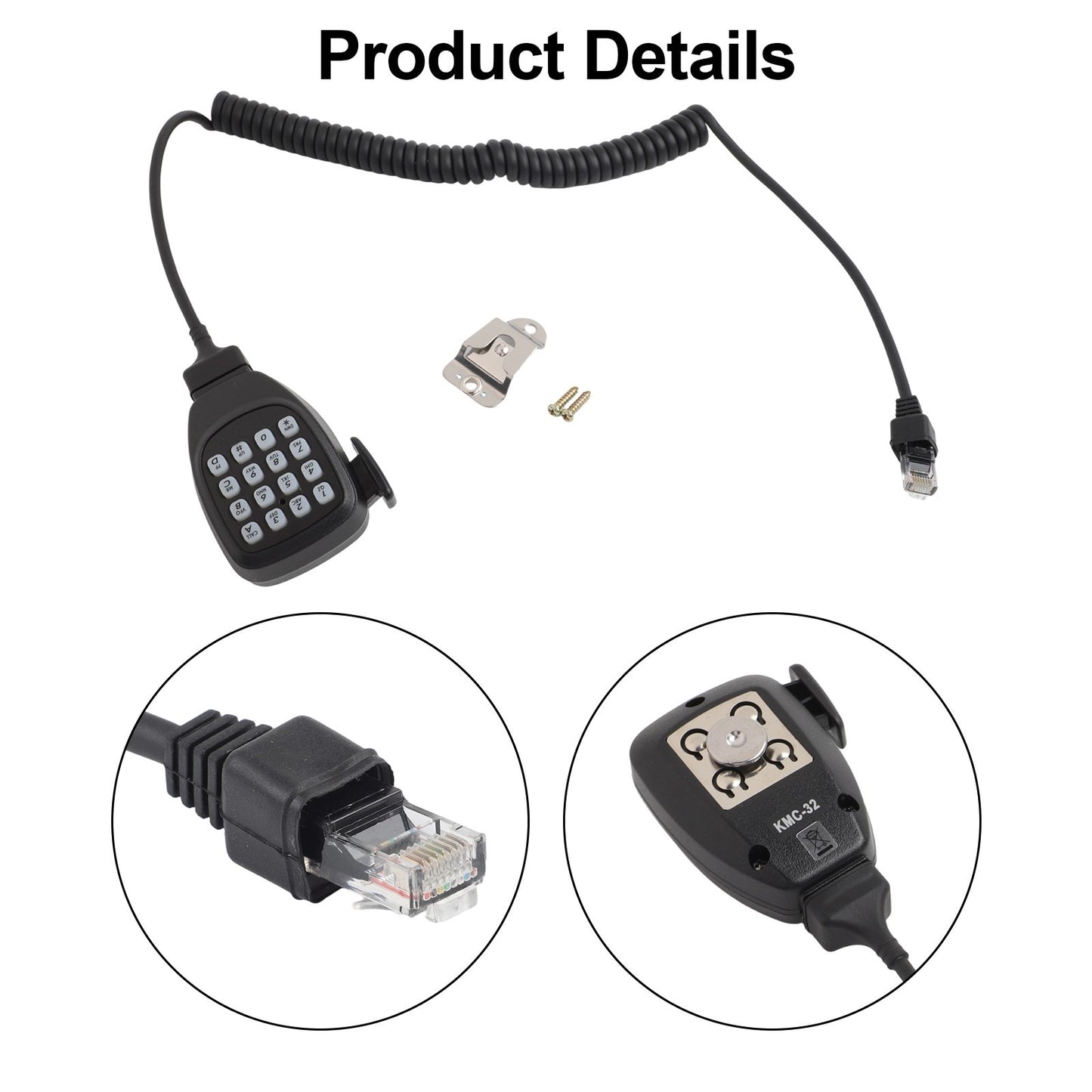 MC59 Handheld Microphone for Kenwood TM271A TM281A TM471A TMD710A TMV71A Series