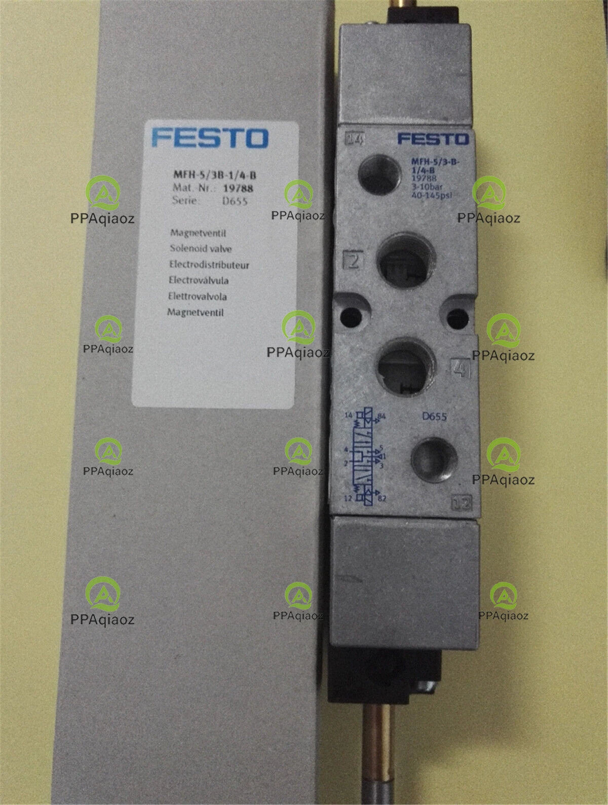 1PC  FESTO MFH-5/3B-1/4-B 19788 Solenoid Valve ping
