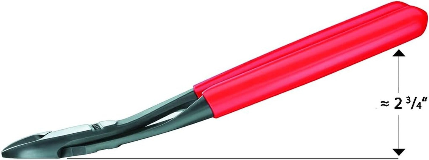 8-Inch High Leverage Angled Diagonal Cutters, Forged Steel, Comfort Grip