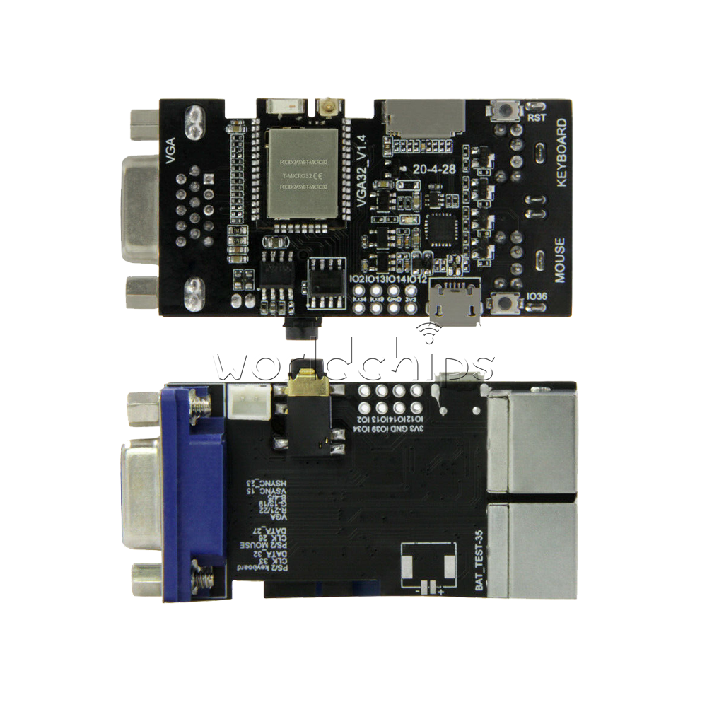 1/2/5PCS ESP32 VGA32 V1.4 Graphics Library PS/2 Mouse Keyboard Controller