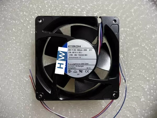 1/piece 4118N/2H4 12038 48V 580MA 28W 12CM Aluminum Frame Inverter Fan