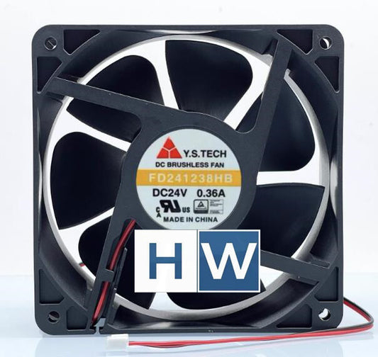 1PC Y.S.TECH FD241238HB 120*38MM 12cm 24V 0.36A Inverter Cooling Fan