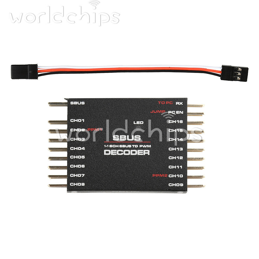 DIY SBUS To PWM/PPM Decoder 16 Channel Converter Receiver Signal Transverter