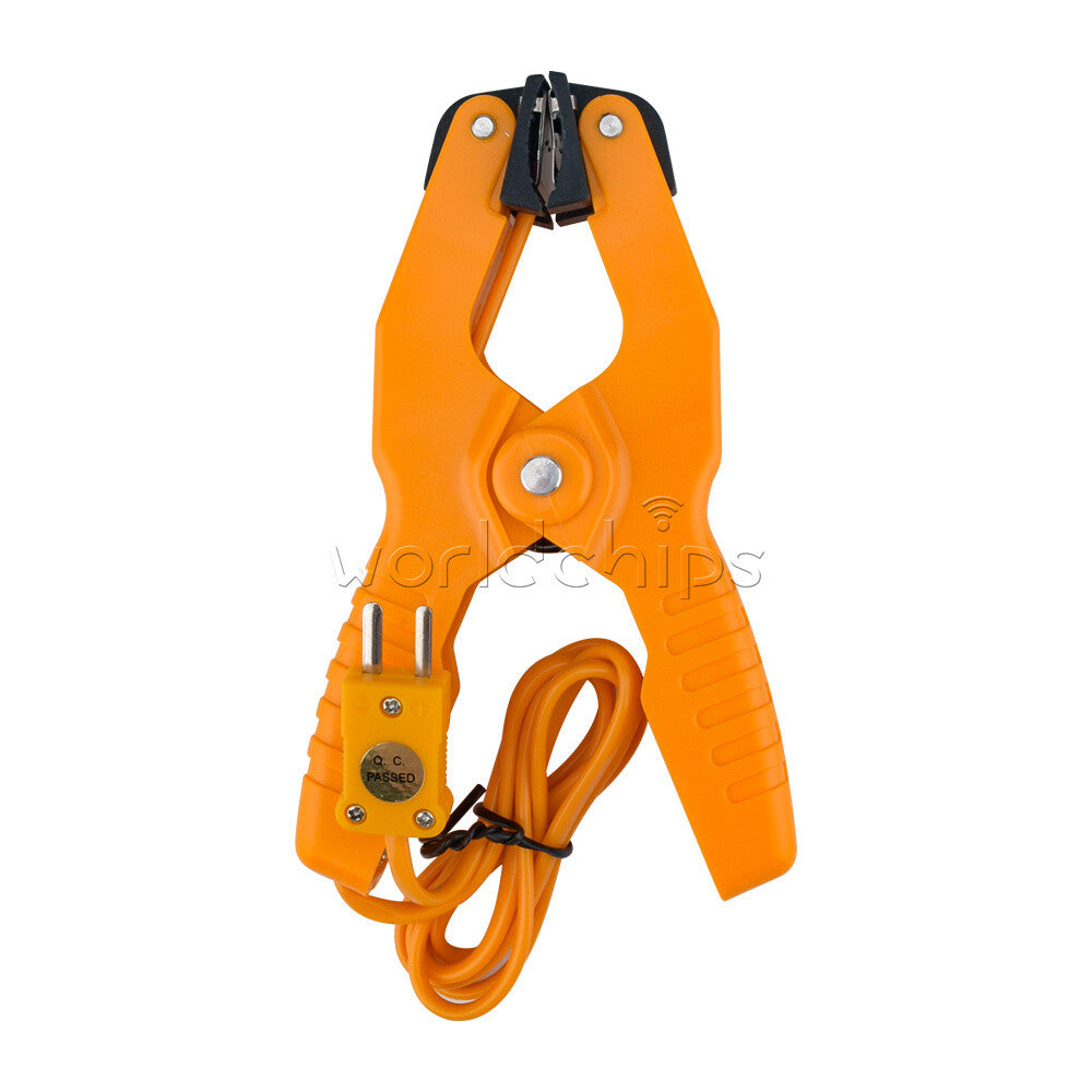 HT-05 Temperature Test Clamp Lead Clip K-Type Probe Thermocouple Pipe Clamp US