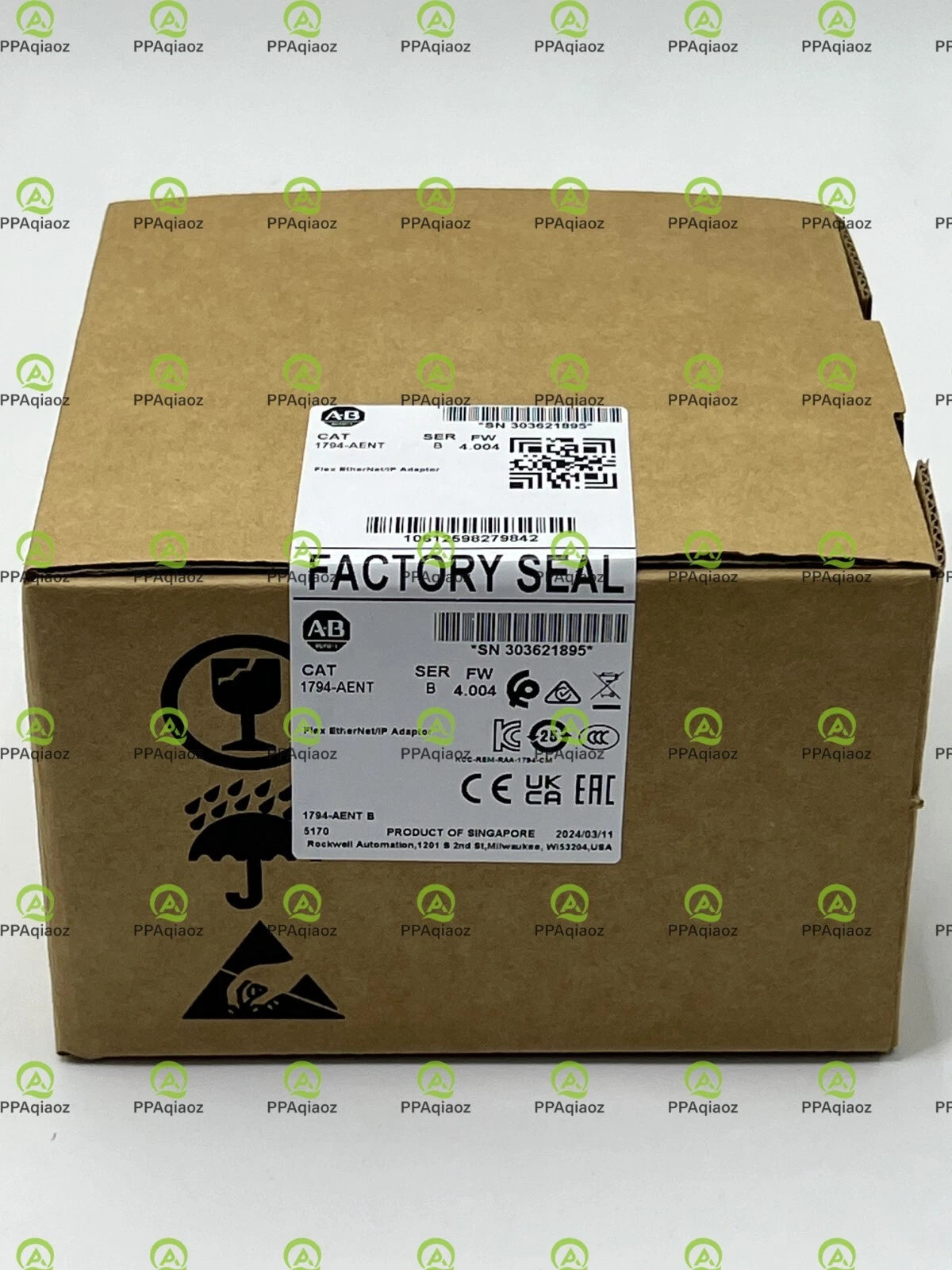 Factory Sealed AB 1794-AENT SER B Flex I/O EtherNet/IP Adaptor 1794AENT #P